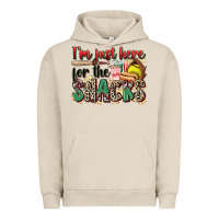 Pigment French Oak i'm just here for the snacks softball Urban Hoodie - Zillion Design Studio