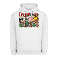 Pigment Lunar Rock i'm just here for the snacks softball Urban Hoodie - Zillion Design Studio