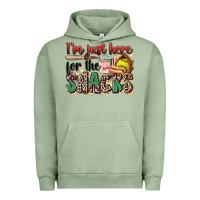 I'm Just Here For The Snacks Softball Urban Hoodie | Teevron