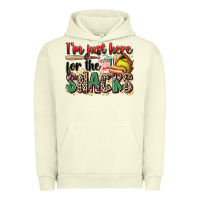 Pigment Pistachio i'm just here for the snacks softball Urban Hoodie - Zillion Design Studio