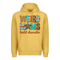 Antique Gold weird moms build character Premium Hoodie - texasbilliewilder