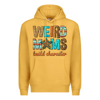 Mustard weird moms build character Premium Hoodie - texasbilliewilder