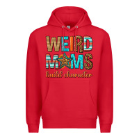 Red weird moms build character Premium Hoodie - texasbilliewilder