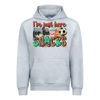 Heather Grey i'm just here for the snacks soccer Urban Hoodie - Zillion Design Studio