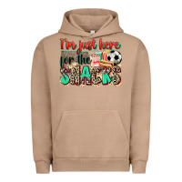 Pigment Burro i'm just here for the snacks soccer Urban Hoodie - Zillion Design Studio