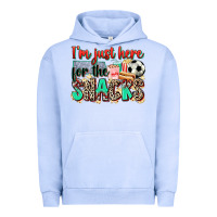 Pigment Grape Ice i'm just here for the snacks soccer Urban Hoodie - Zillion Design Studio