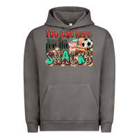 Pigment Tornado i'm just here for the snacks soccer Urban Hoodie - Zillion Design Studio