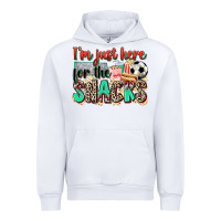 White i'm just here for the snacks soccer Urban Hoodie - Zillion Design Studio
