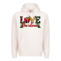 Pale Pink love christmas teacher Premium Hoodie - RanaPortraitStore