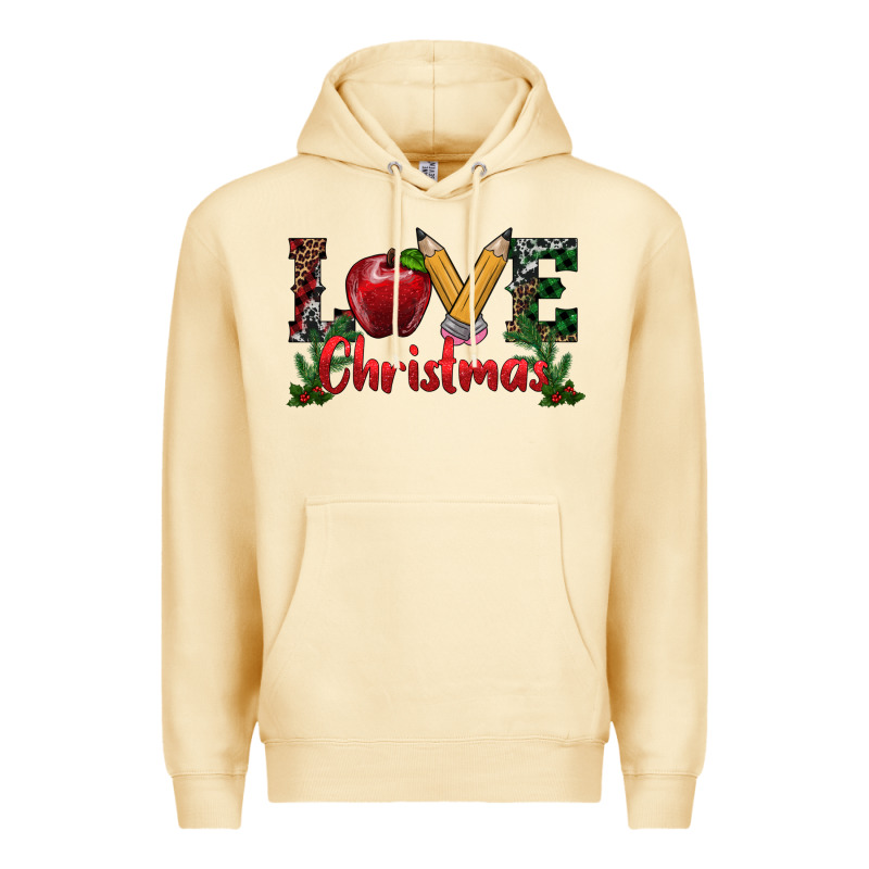 Love Christmas Teacher Premium Hoodie by RanaPortraitStore | Teevron