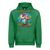 Emerald just a girl who loves turtles Urban Hoodie - texasbilliewilder