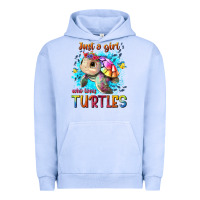 Pigment Grape Ice just a girl who loves turtles Urban Hoodie - texasbilliewilder