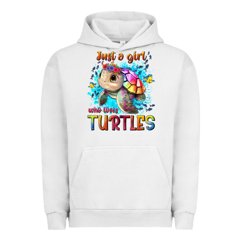 Just A Girl Who Loves Turtles Urban Hoodie by texasbilliewilder | Teevron