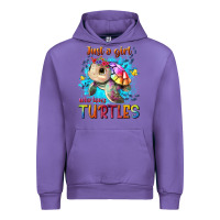 Tulip just a girl who loves turtles Urban Hoodie - texasbilliewilder