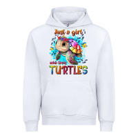 White just a girl who loves turtles Urban Hoodie - texasbilliewilder