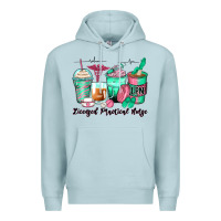 Blue Mist licensed practical nurse coffee cups Premium Hoodie - Zillion Design Studio
