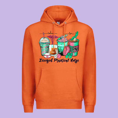 Licensed Practical Nurse Coffee Cups Premium Hoodie Designed By Zillion Design Studio