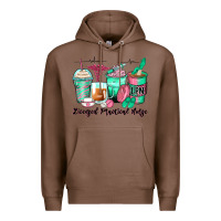 Chestnut licensed practical nurse coffee cups Premium Hoodie - Zillion Design Studio