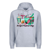 Heather Grey licensed practical nurse coffee cups Premium Hoodie - Zillion Design Studio