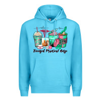 Ocean Blue licensed practical nurse coffee cups Premium Hoodie - Zillion Design Studio
