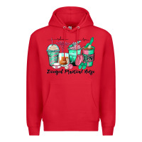 Red licensed practical nurse coffee cups Premium Hoodie - Zillion Design Studio