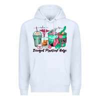 White licensed practical nurse coffee cups Premium Hoodie - Zillion Design Studio
