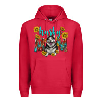 Cardinal western alaskan husky mom Premium Hoodie - texasbilliewilder