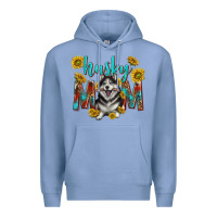 Colony Blue western alaskan husky mom Premium Hoodie - texasbilliewilder