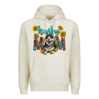 Oatmeal Heather western alaskan husky mom Premium Hoodie - texasbilliewilder
