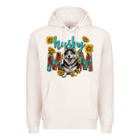 Pale Pink western alaskan husky mom Premium Hoodie - texasbilliewilder