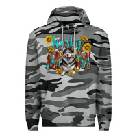 Slate Camo western alaskan husky mom Premium Hoodie - texasbilliewilder