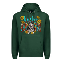 Sports Green western alaskan husky mom Premium Hoodie - texasbilliewilder