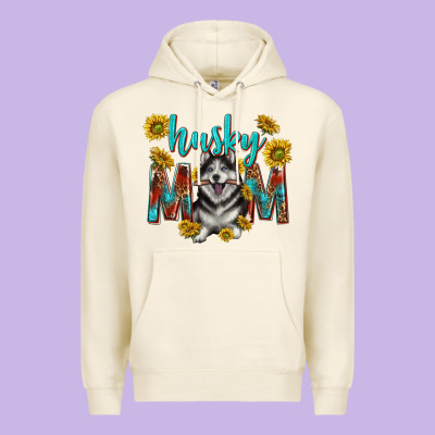 Western Alaskan Husky Mom Premium Hoodie Designed By Texasbilliewilder