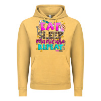 Vintage Mustard eat sleep manicure repeat Vintage Hoodie - AdoDesignShop