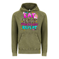 Vintage Olive eat sleep manicure repeat Vintage Hoodie - AdoDesignShop