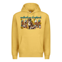 Antique Gold western australian shepherd mom Premium Hoodie - texasbilliewilder