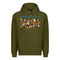 Army Green western australian shepherd mom Premium Hoodie - texasbilliewilder