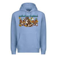 Colony Blue western australian shepherd mom Premium Hoodie - texasbilliewilder