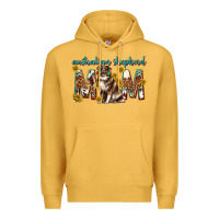 Mustard western australian shepherd mom Premium Hoodie - texasbilliewilder