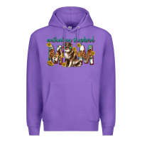 Purple western australian shepherd mom Premium Hoodie - texasbilliewilder