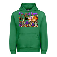 Emerald i'm just here for the snacks basketball Urban Hoodie - Zillion Design Studio