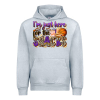 Heather Grey i'm just here for the snacks basketball Urban Hoodie - Zillion Design Studio