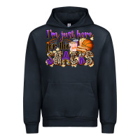 Navy i'm just here for the snacks basketball Urban Hoodie - Zillion Design Studio