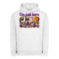 Pigment Lunar Rock i'm just here for the snacks basketball Urban Hoodie - Zillion Design Studio