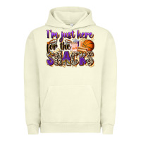 Pigment Pistachio i'm just here for the snacks basketball Urban Hoodie - Zillion Design Studio