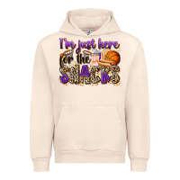 Sandshell i'm just here for the snacks basketball Urban Hoodie - Zillion Design Studio