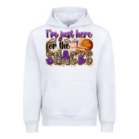 White i'm just here for the snacks basketball Urban Hoodie - Zillion Design Studio