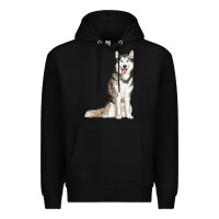 Black husky Premium Hoodie - RanaPortraitStore