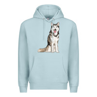 Blue Mist husky Premium Hoodie - RanaPortraitStore