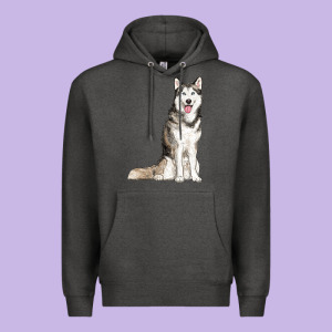 Husky Premium Hoodie Designed By Ranaportraitstore